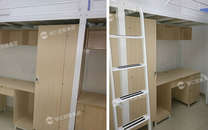 湖南城市學(xué)院在銘仁家具定制學(xué)生宿舍床
